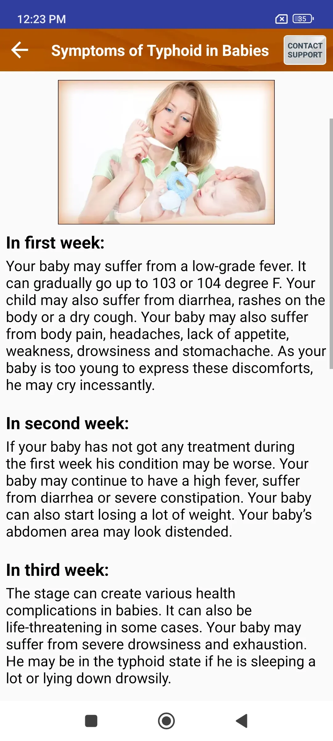 Typhoid Fever Diet & Treatment | Indus Appstore | Screenshot