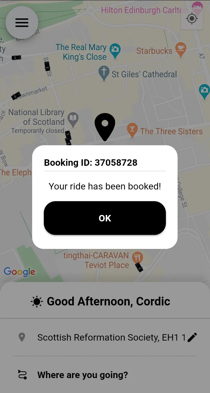 City Cabs (Edinburgh) Ltd Taxi | Indus Appstore | Screenshot