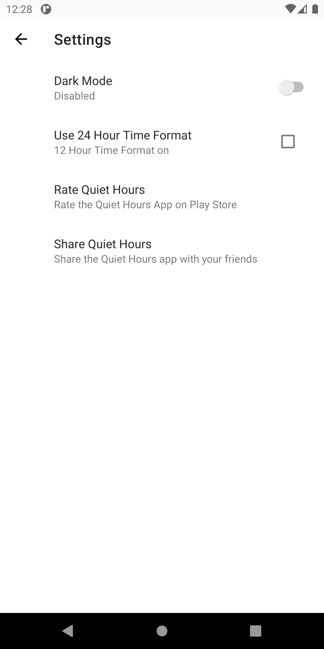 Quiet Hours | Indus Appstore | Screenshot