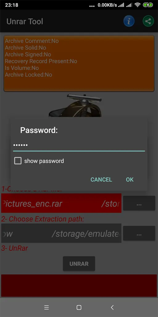UnRar Tool | Indus Appstore | Screenshot