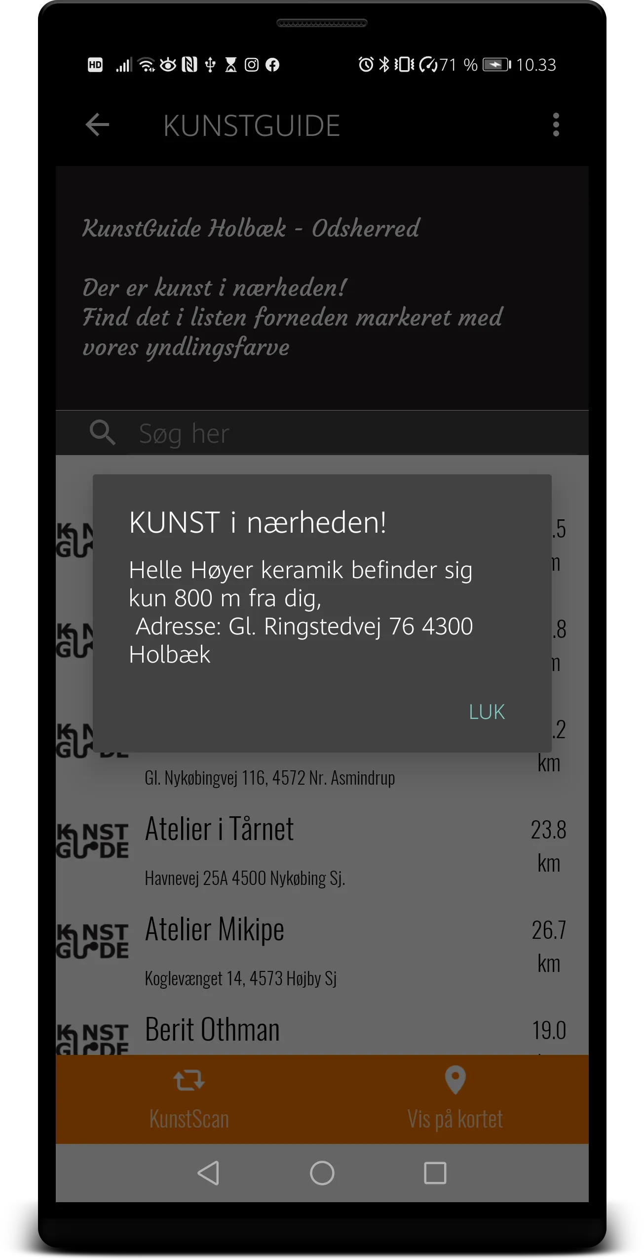 KunstGuide - Holbæk og Odsherr | Indus Appstore | Screenshot