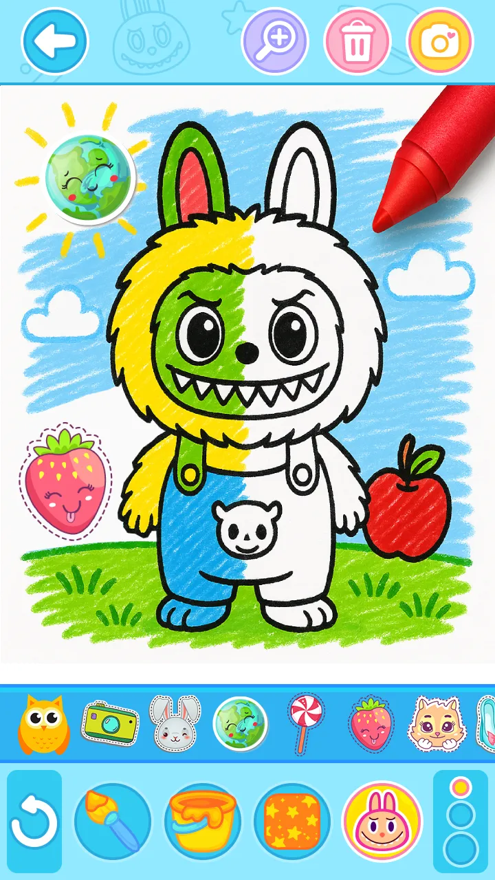 Labubu Coloring Games for Kids | Indus Appstore | Screenshot
