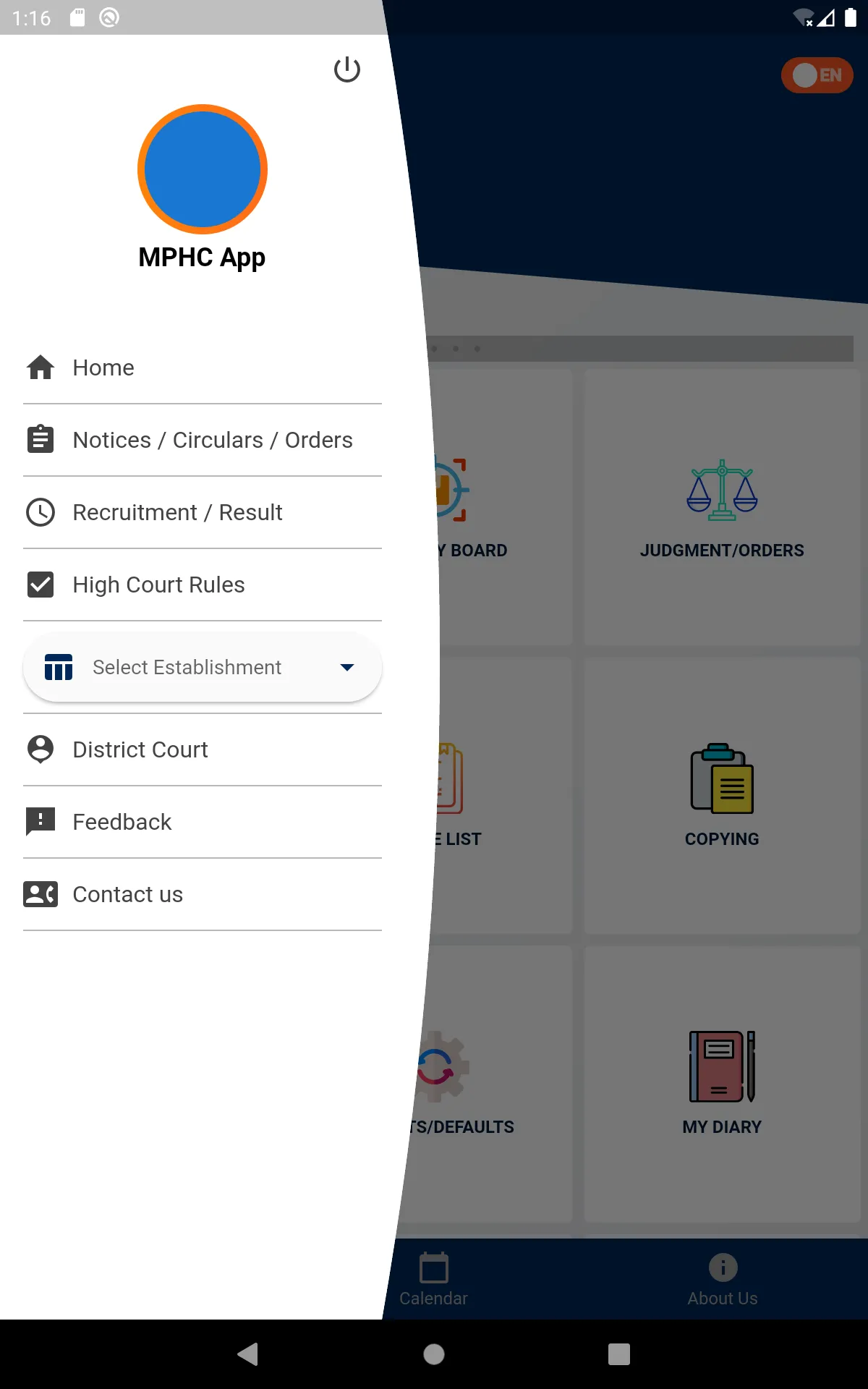 MPHC eServices | Indus Appstore | Screenshot
