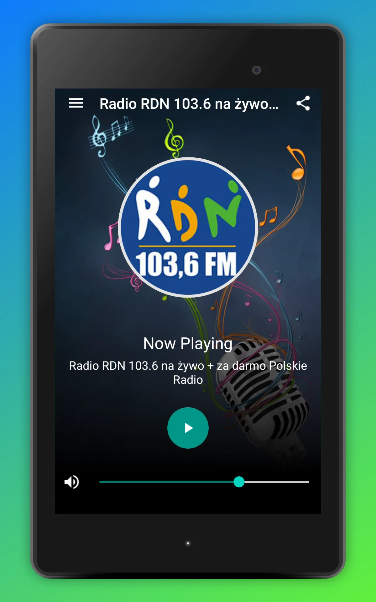 Radio RDN Małopolska 103.6 FM | Indus Appstore | Screenshot