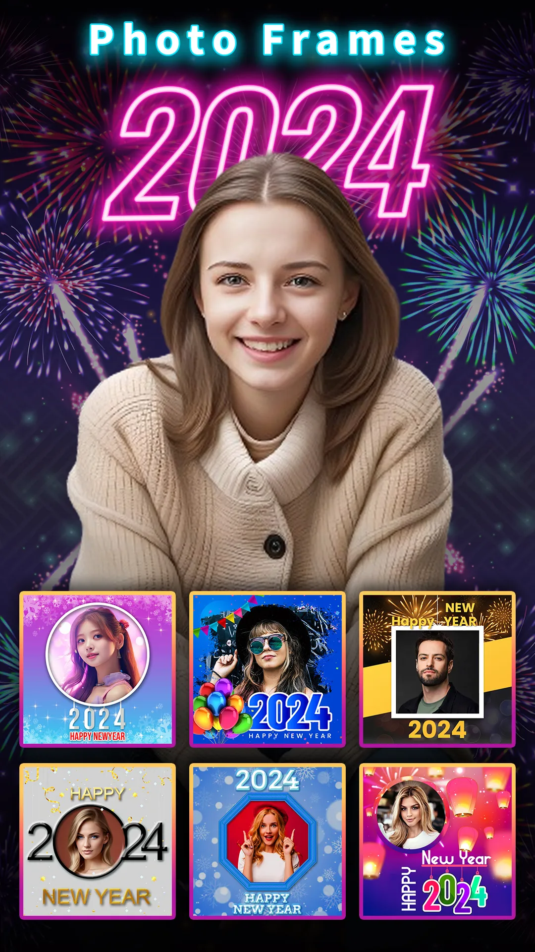 New Year Photo Frame 2024 | Indus Appstore | Screenshot