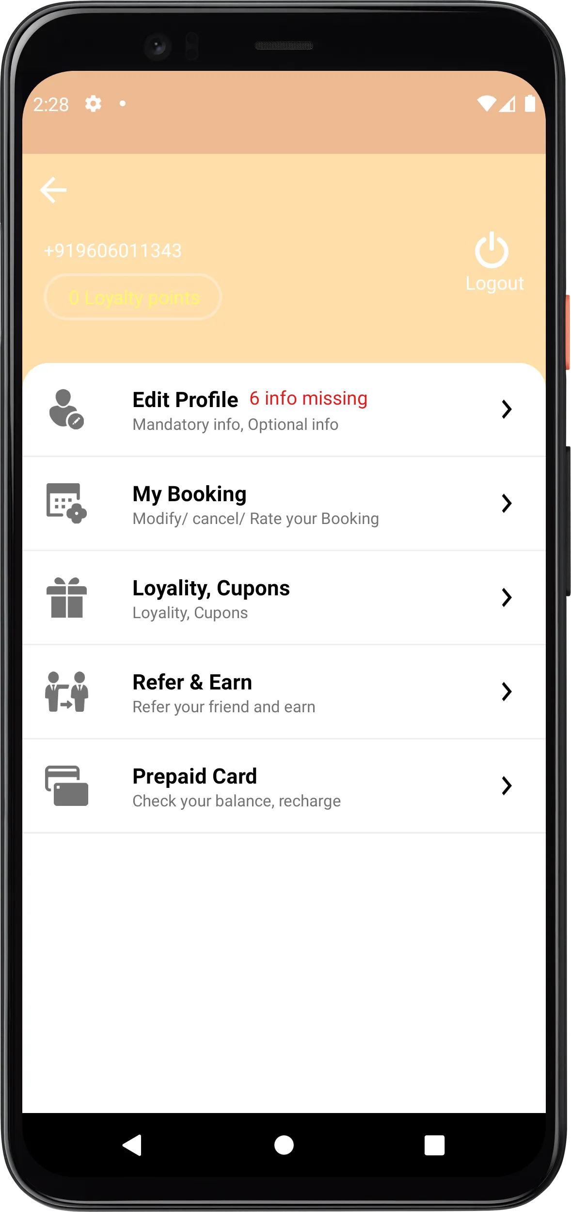 Naveen Travels Ringas | Indus Appstore | Screenshot