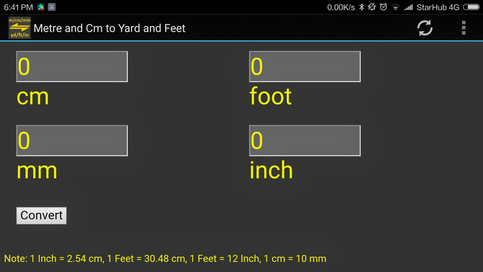m, cm, mm to yard, feet, inch | Indus Appstore | Screenshot