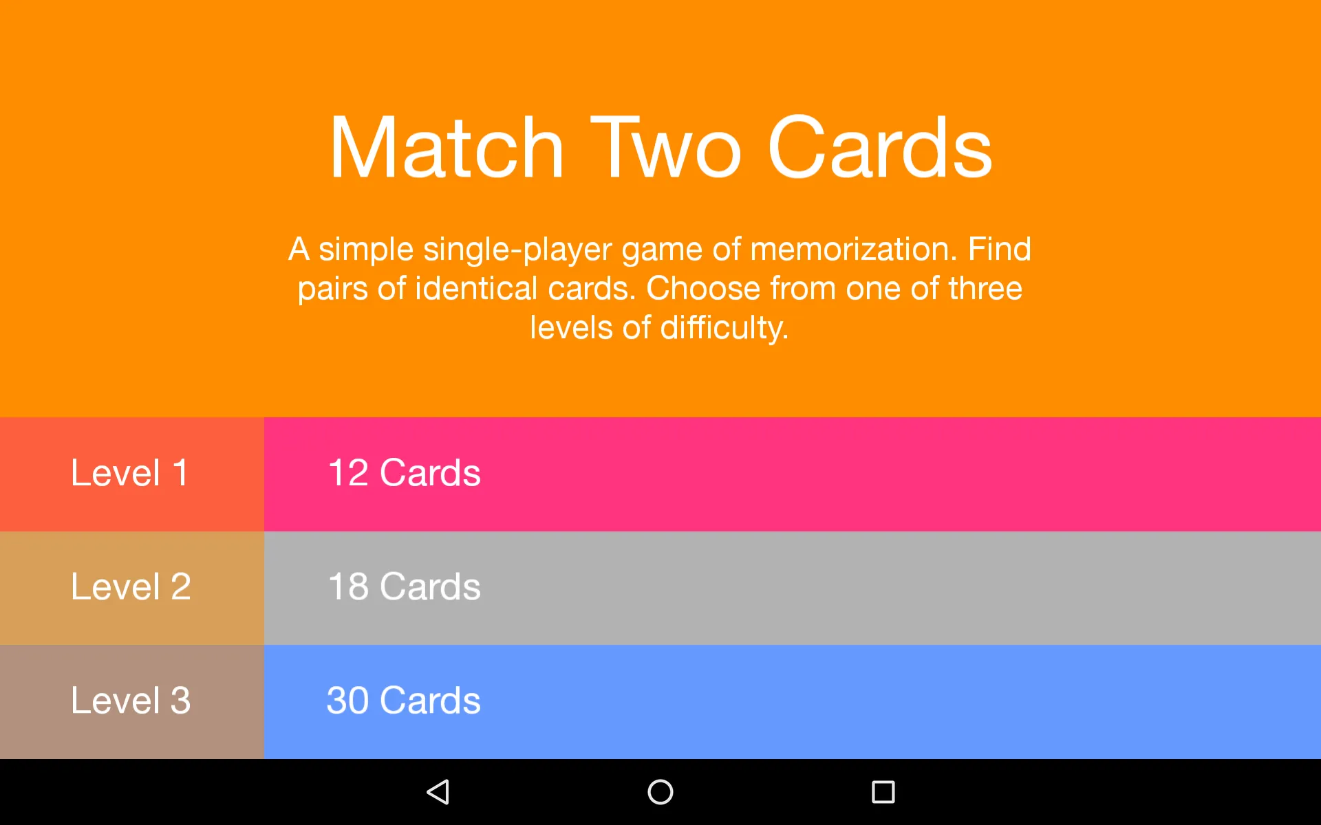 Match Two Cards - Brain Test | Indus Appstore | Screenshot