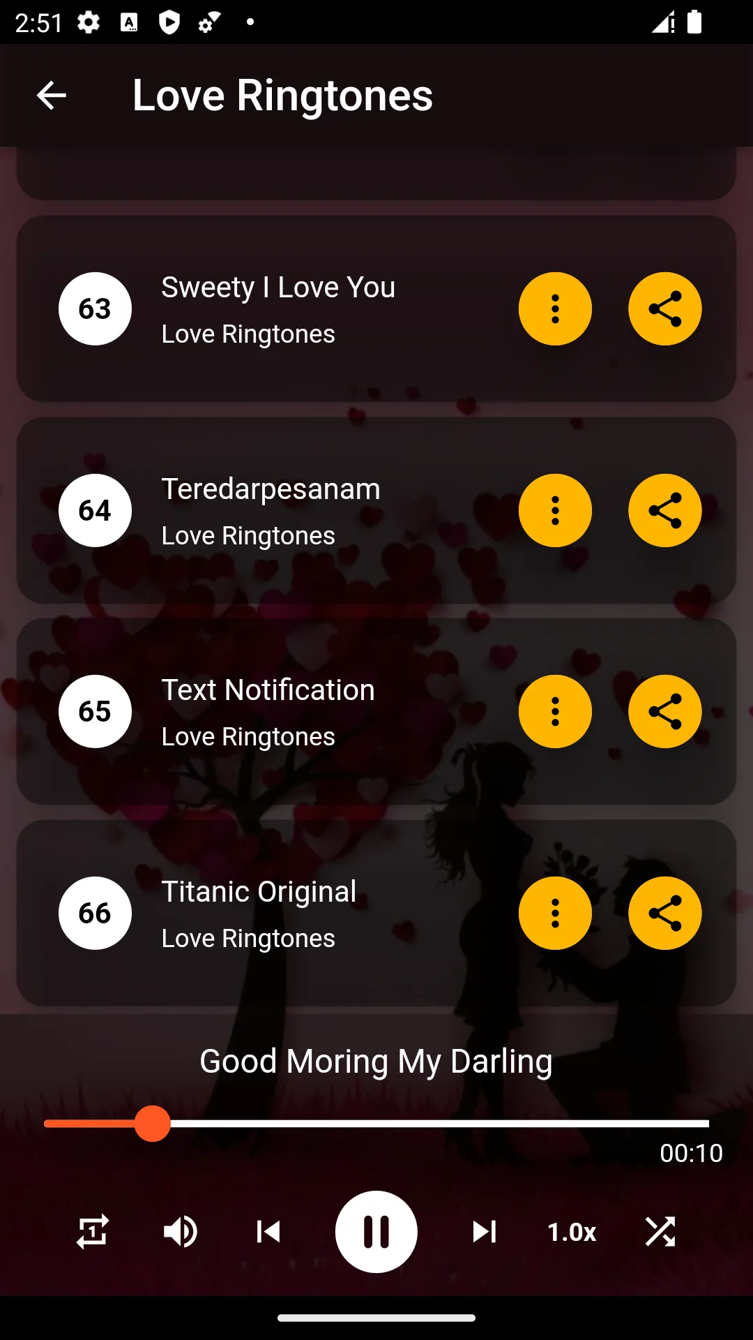 Love Ringtones | Indus Appstore | Screenshot