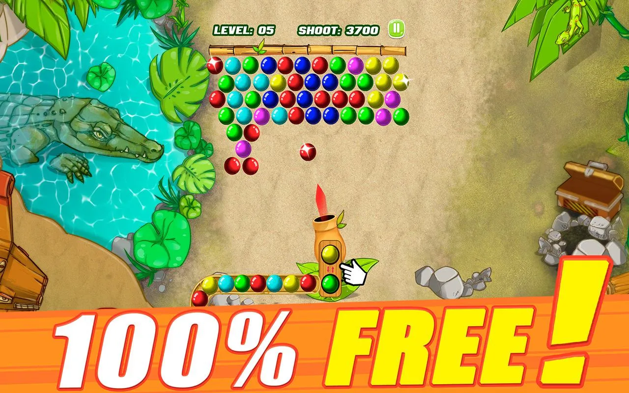 Jungle Shooter Bubble Mania | Indus Appstore | Screenshot