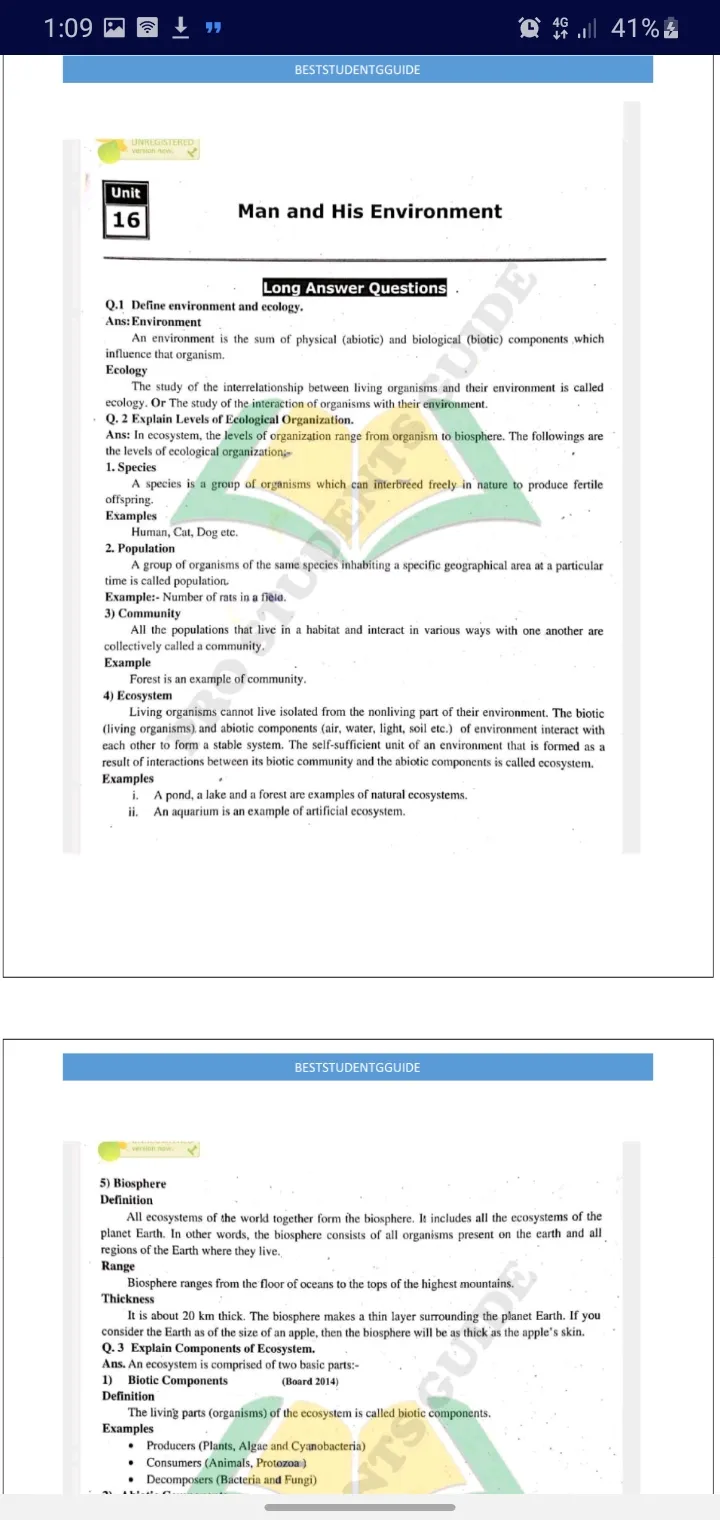 10th class biology notes | Indus Appstore | Screenshot