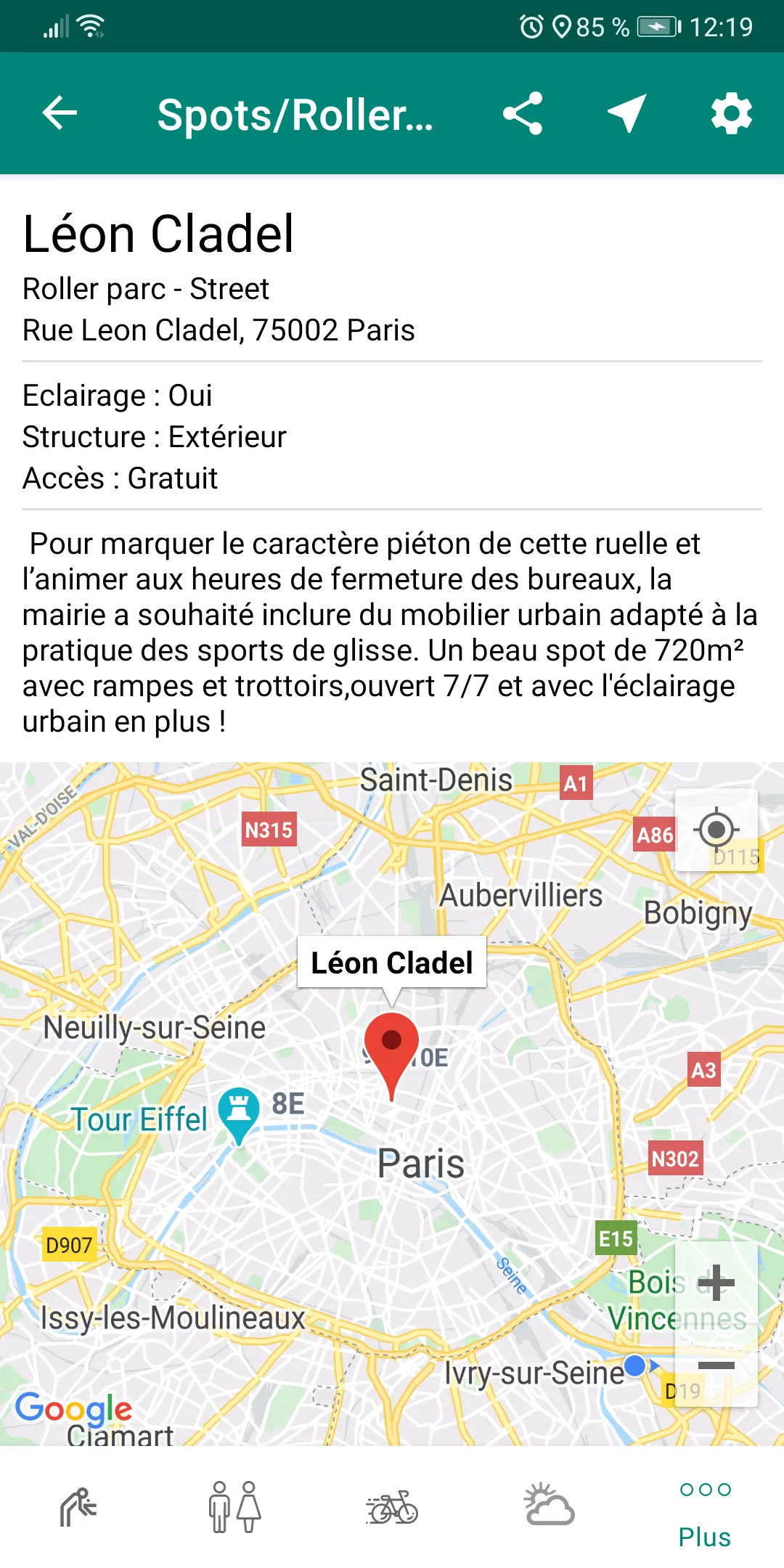 Roller à Paris | Indus Appstore | Screenshot