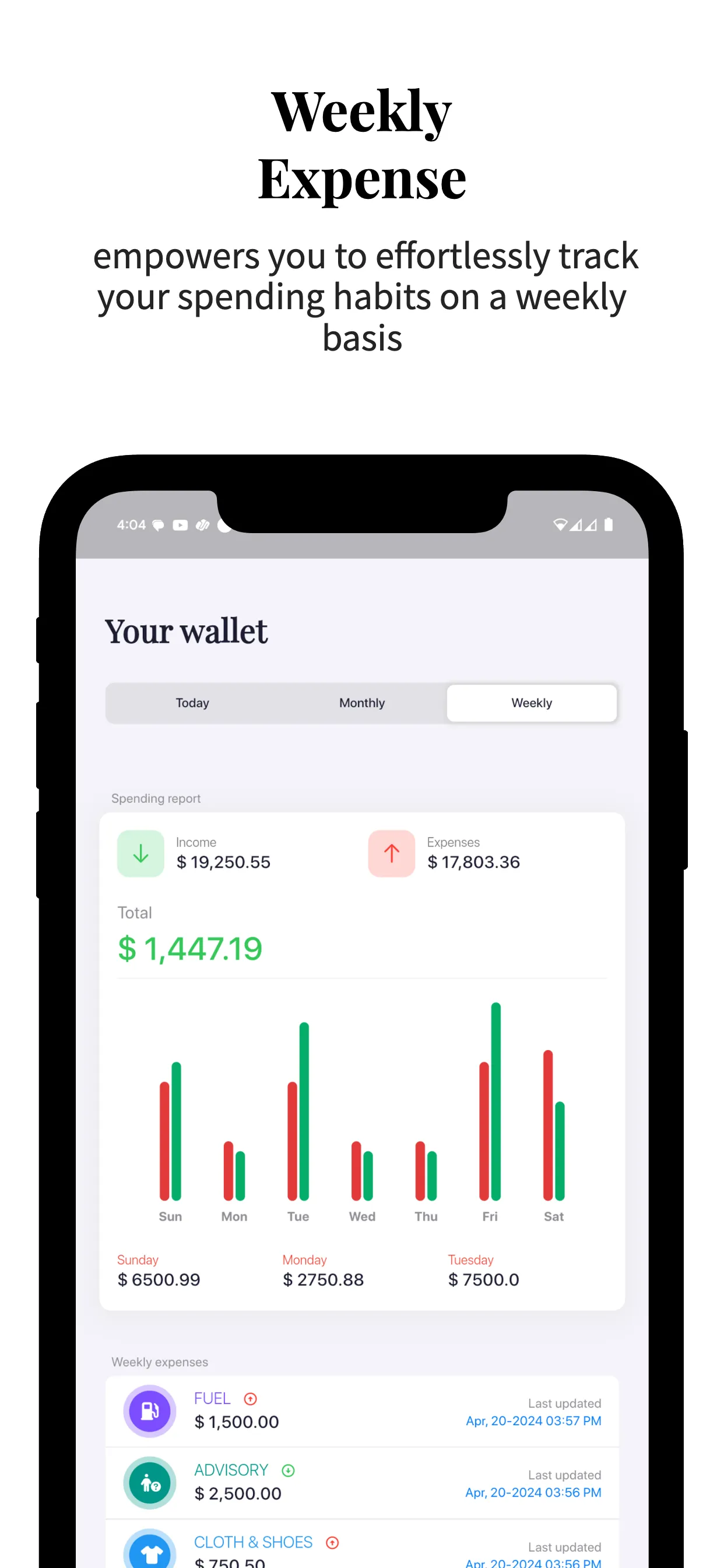 Wallet: daily expense tracker | Indus Appstore | Screenshot