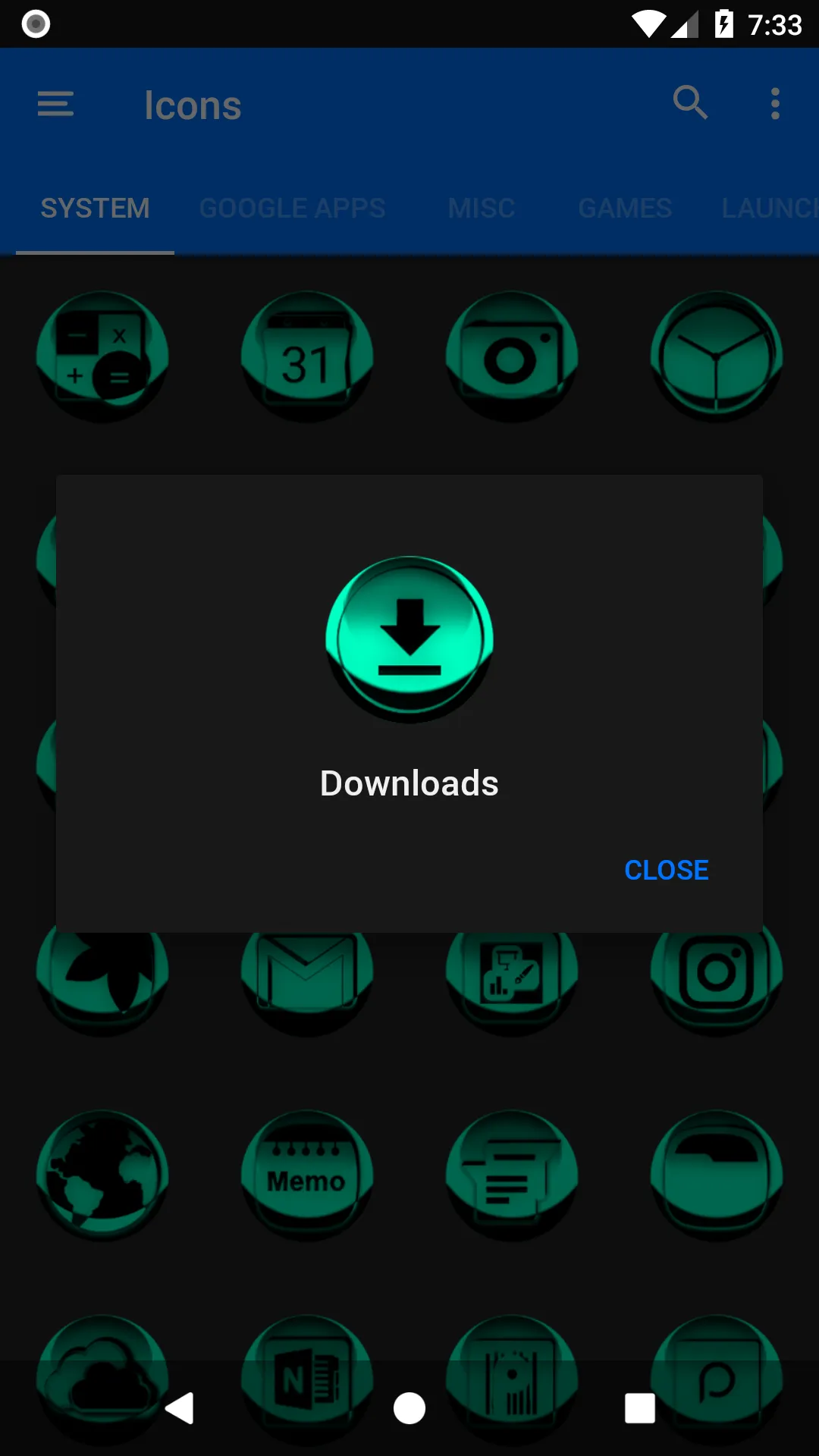 Teal Icon Pack Style 3 | Indus Appstore | Screenshot