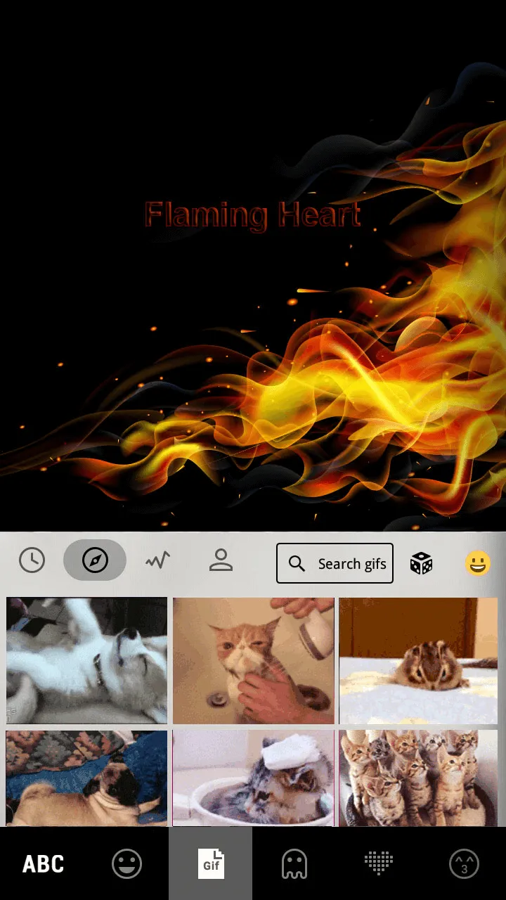 Flaming Heart Theme | Indus Appstore | Screenshot