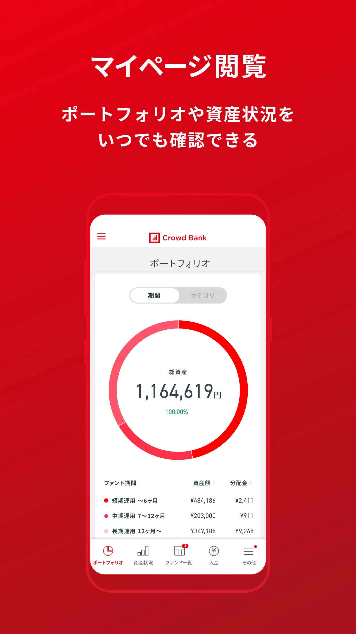 待つだけの資産運用「クラウドバンク」 | Indus Appstore | Screenshot