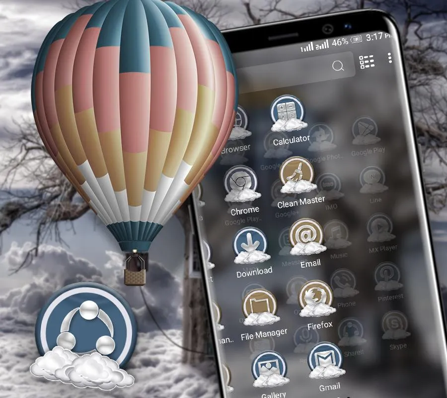 Balloon Tree Launcher Theme | Indus Appstore | Screenshot