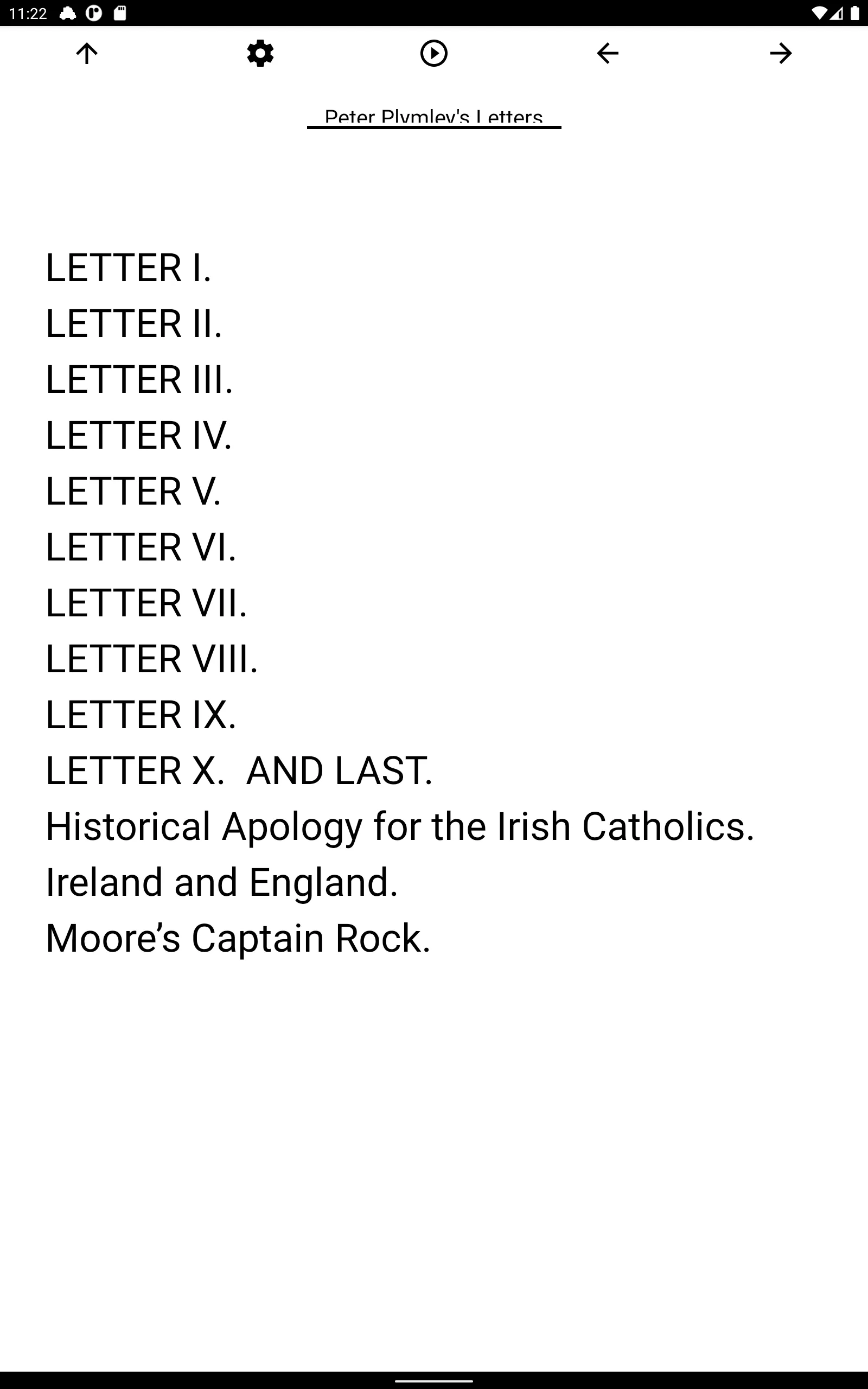 Book, Peter Plymley's Letters | Indus Appstore | Screenshot