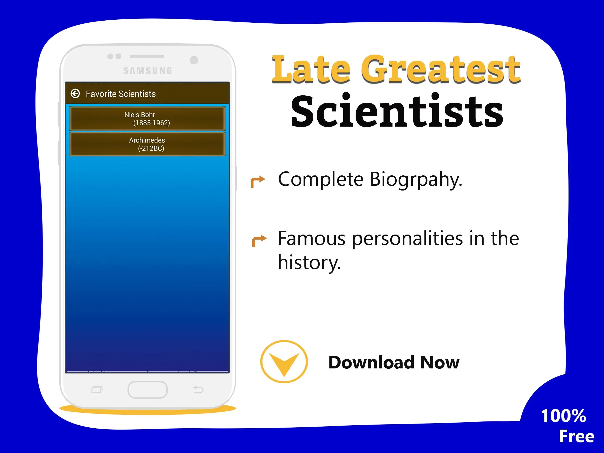 Biography of famous Scientists | Indus Appstore | Screenshot