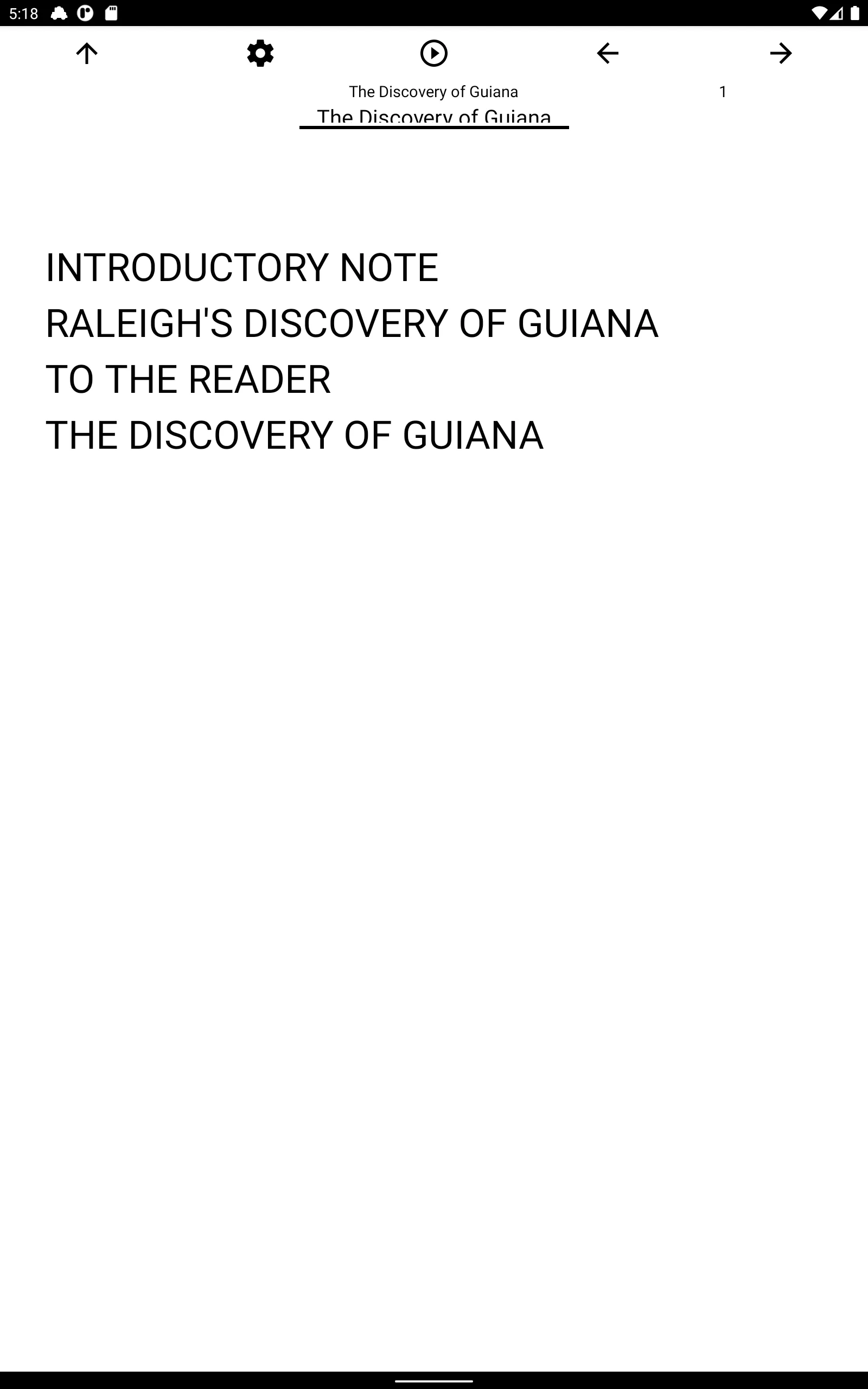 Book, The Discovery of Guiana | Indus Appstore | Screenshot