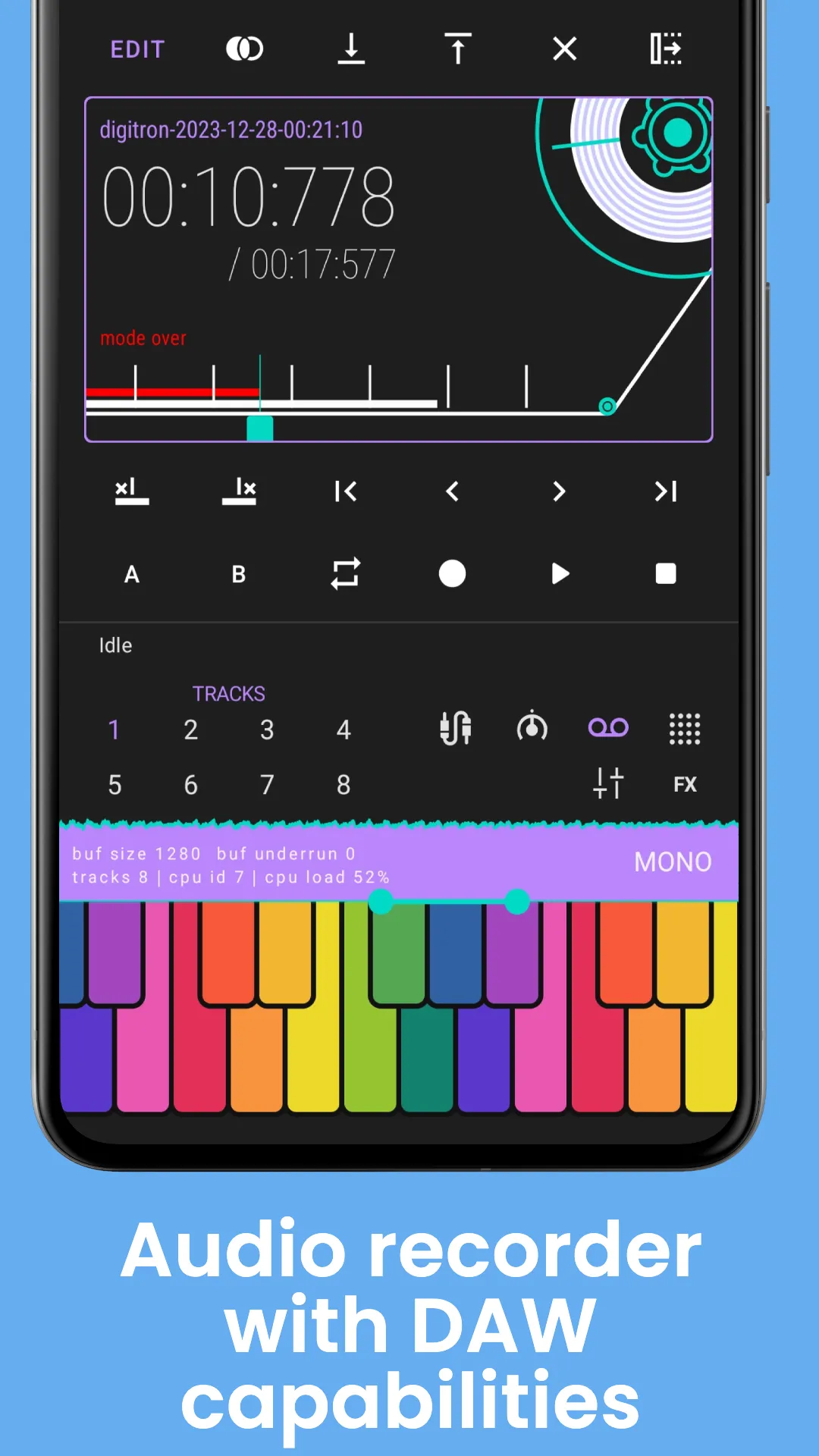 Digitron Synthesizer | Indus Appstore | Screenshot