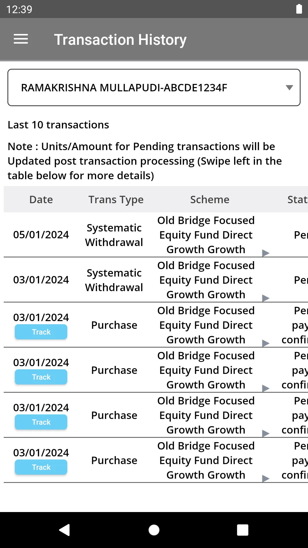 OLD BRIDGE MUTUAL FUND | Indus Appstore | Screenshot