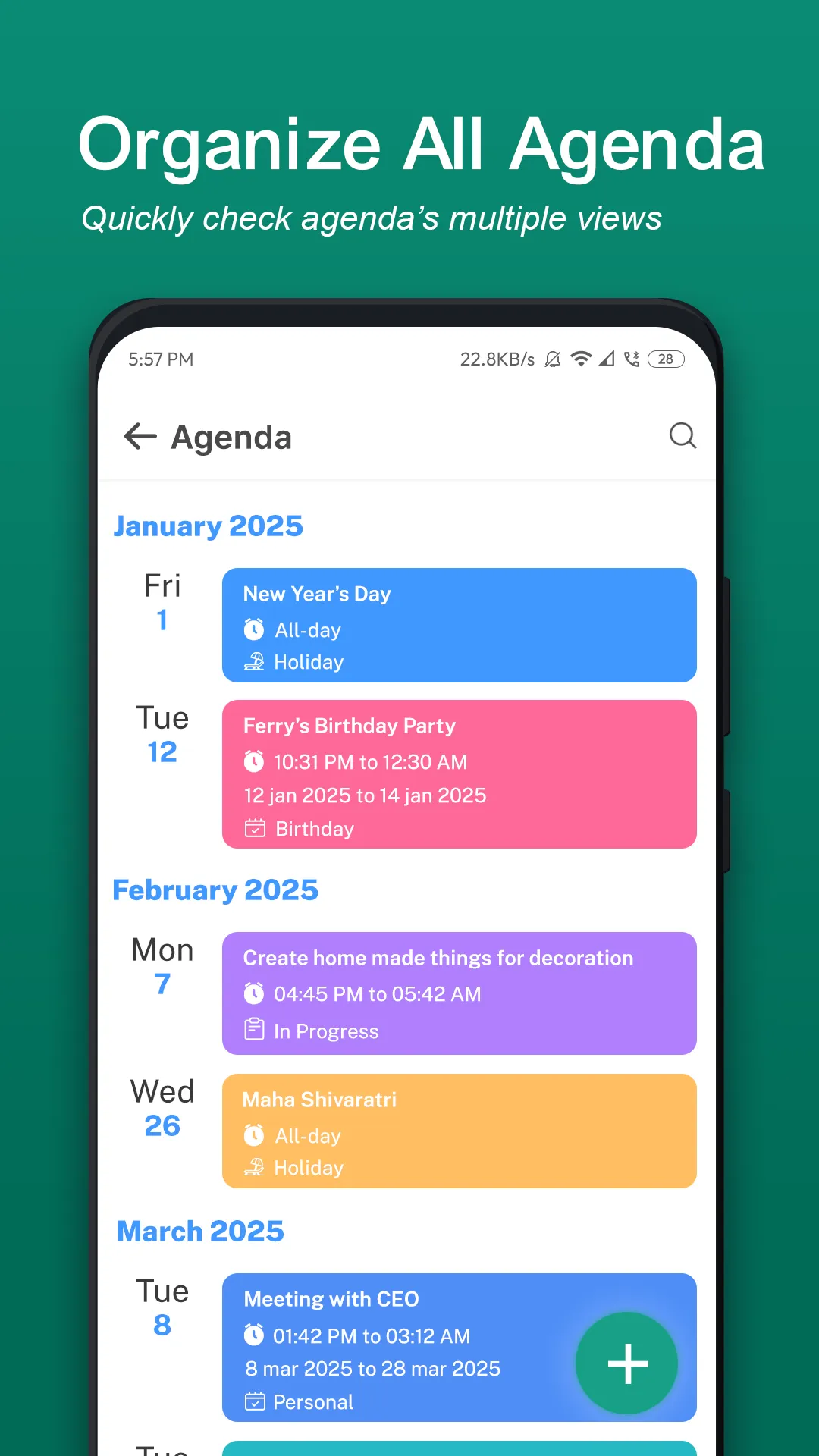 Calendar 2025 | Indus Appstore | Screenshot
