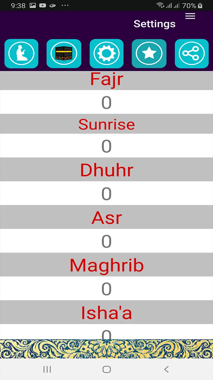 muslim salatuk prayer timings | Indus Appstore | Screenshot