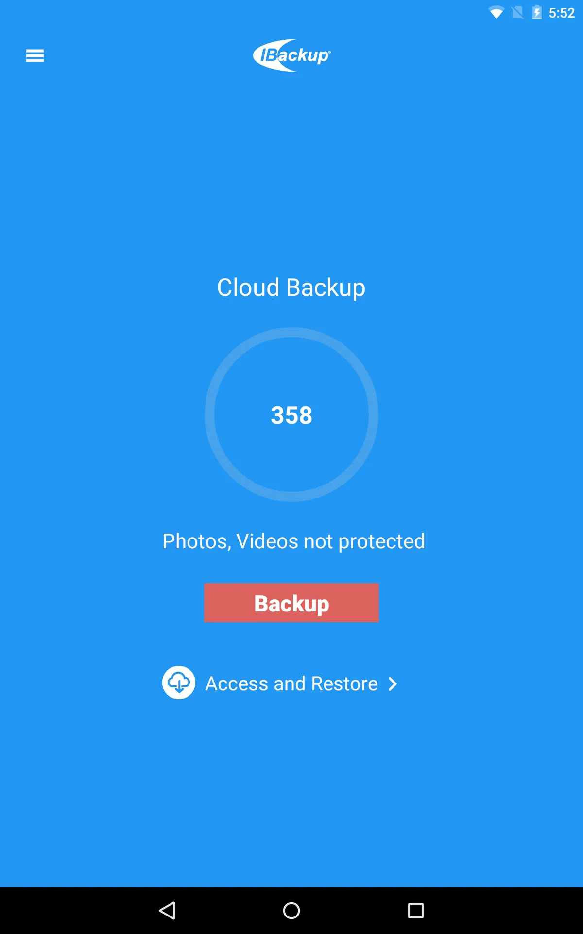 IBackup | Indus Appstore | Screenshot