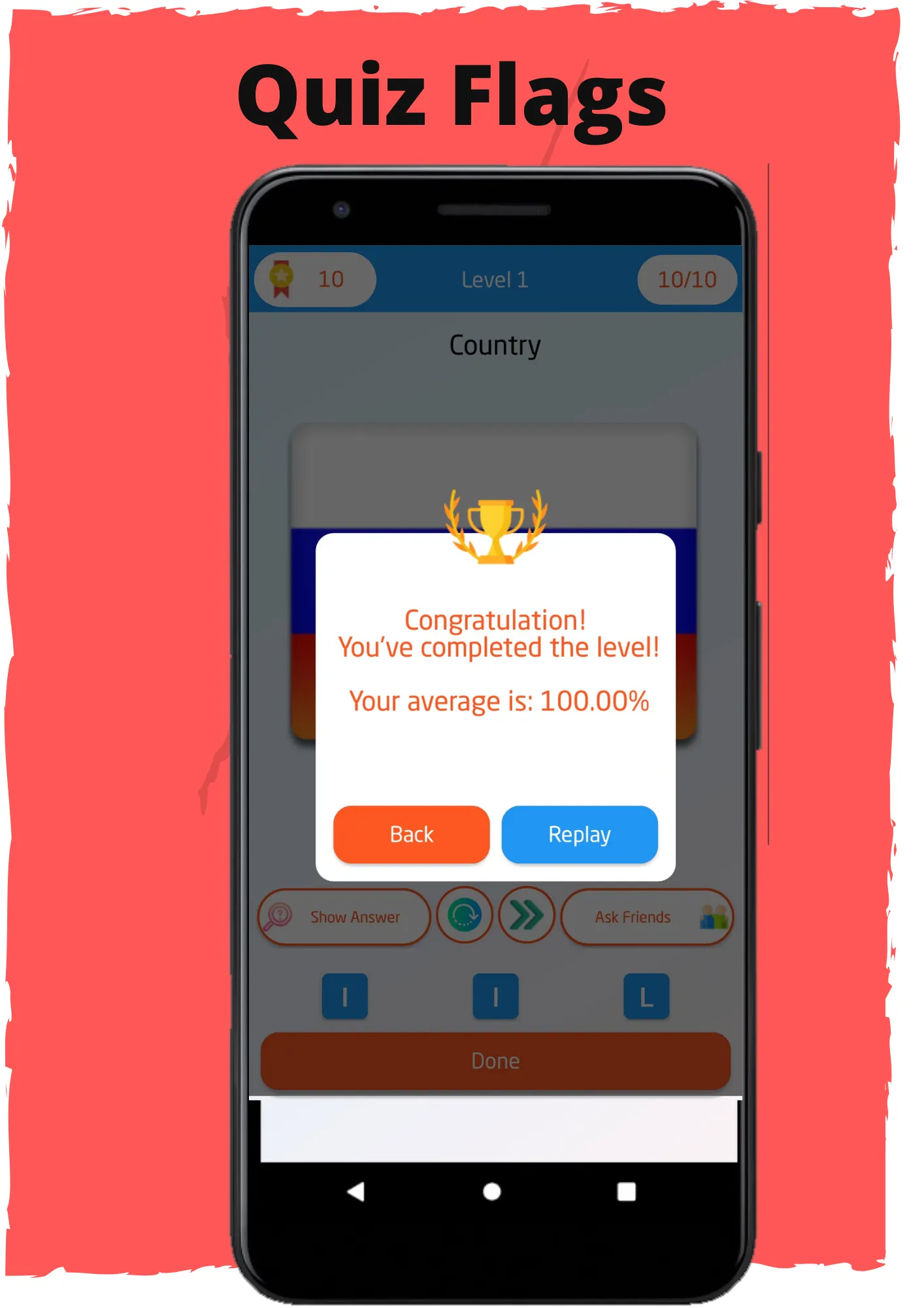 Quiz flags of the world | Indus Appstore | Screenshot