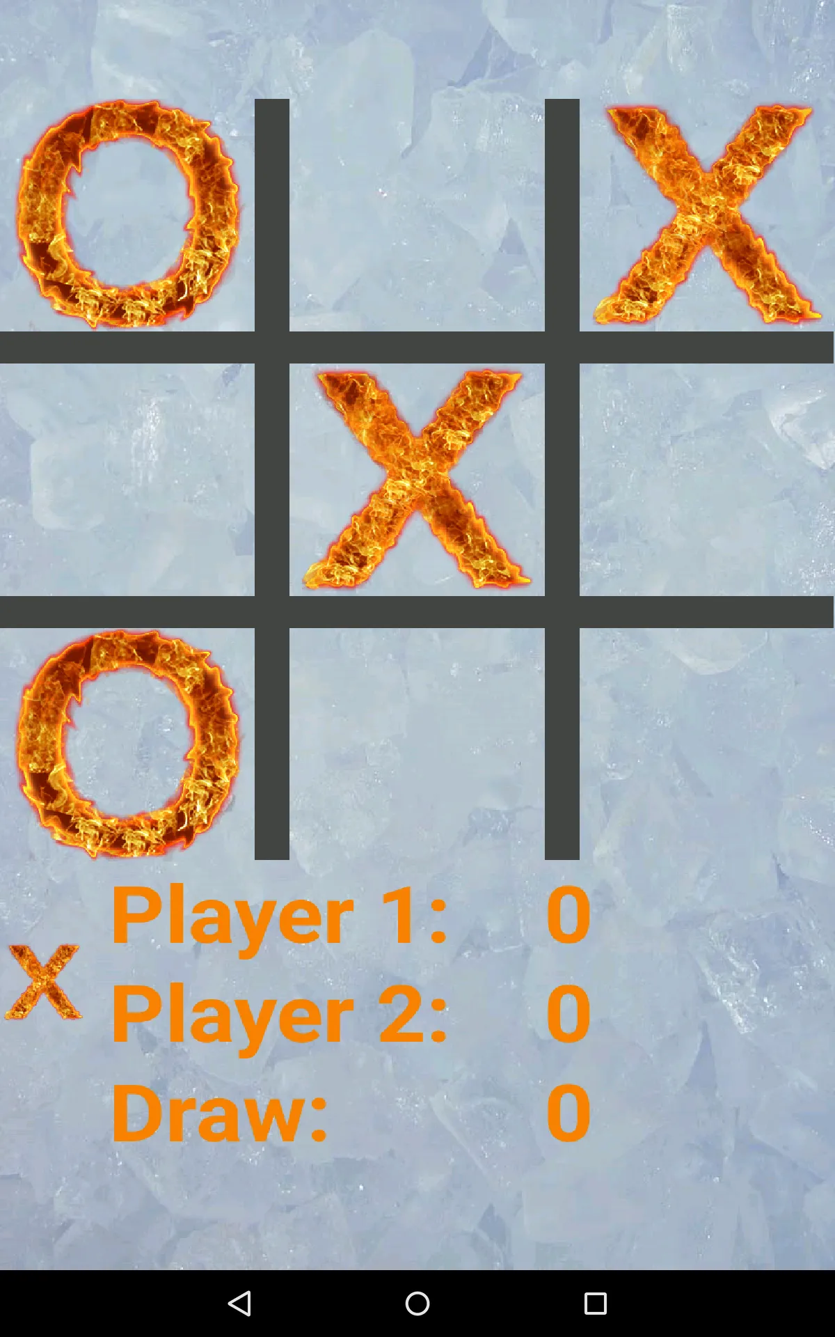 Tic Tac Toe Ice And Fire | Indus Appstore | Screenshot