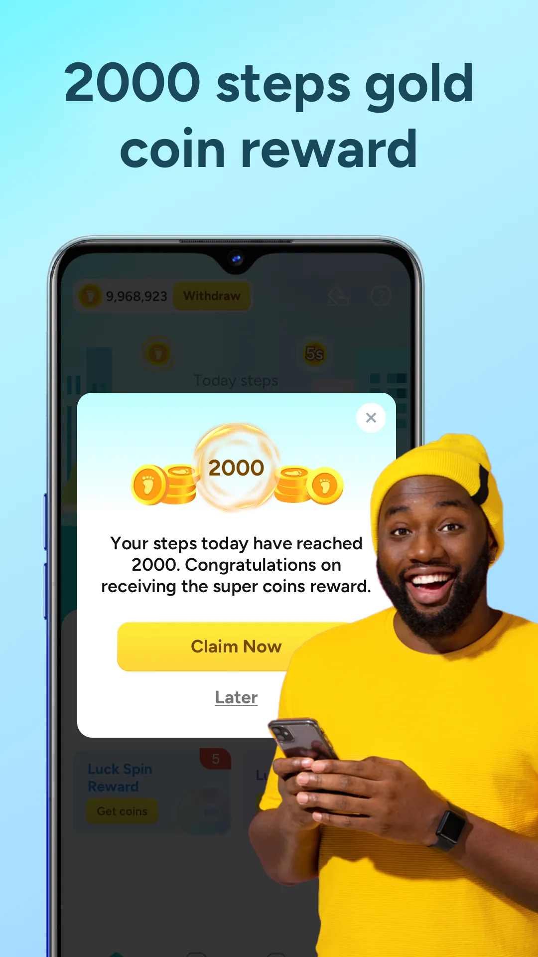 WalkStep:Tracker & Reward | Indus Appstore | Screenshot