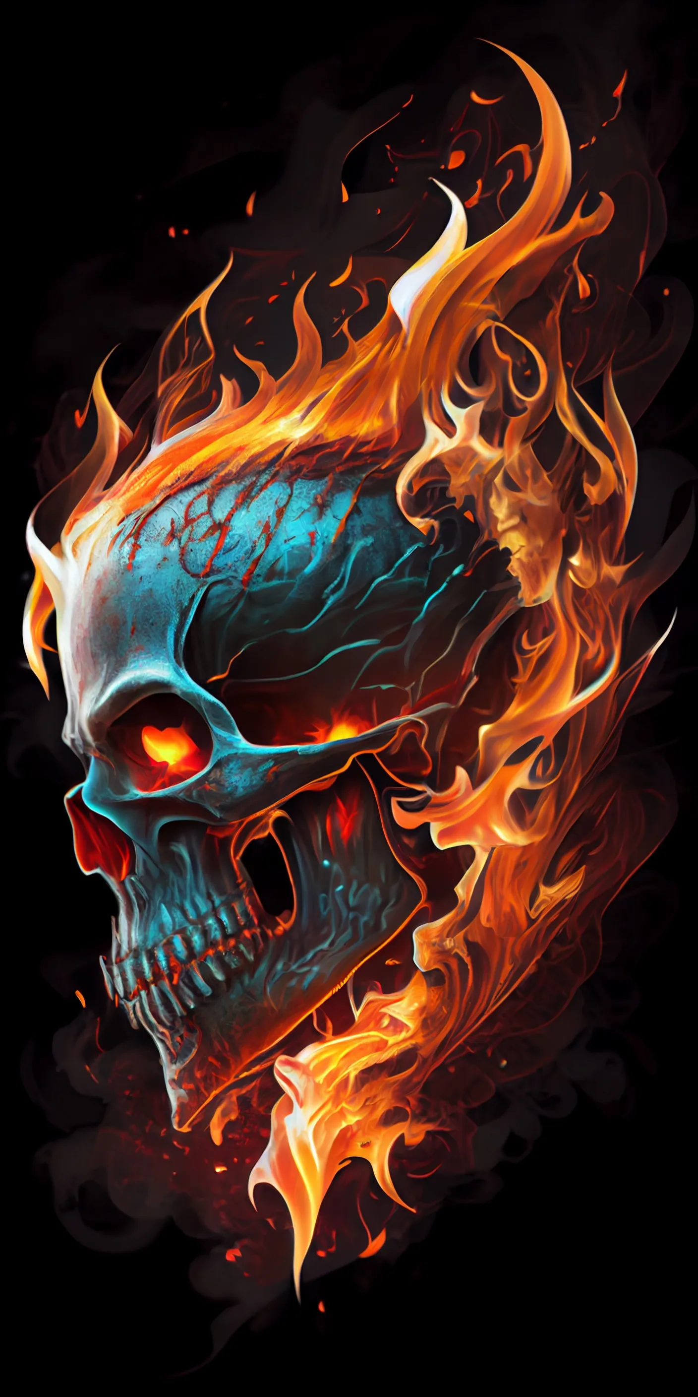 Flame Skull Wallpapers 2023 HD | Indus Appstore | Screenshot