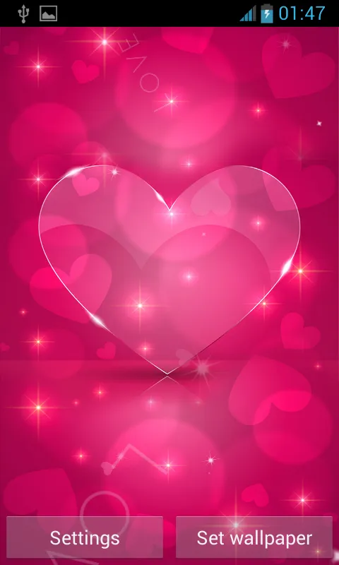 Love Hearts Live Wallpaper | Indus Appstore | Screenshot