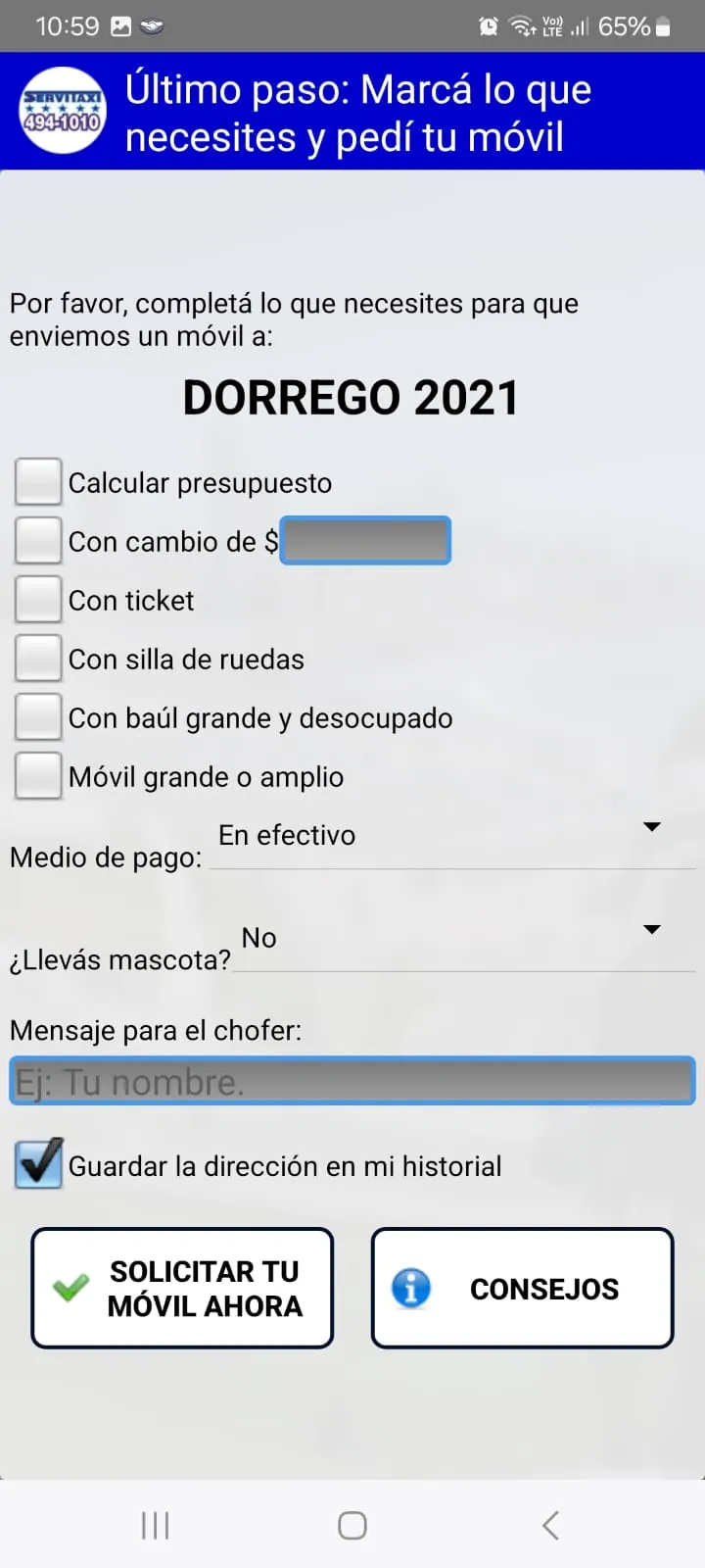 Servitaxi Mar del Plata | Indus Appstore | Screenshot