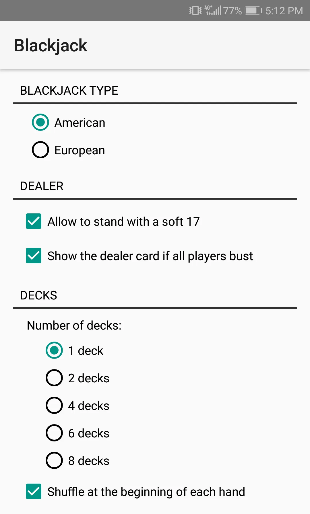 Blackjack | Indus Appstore | Screenshot