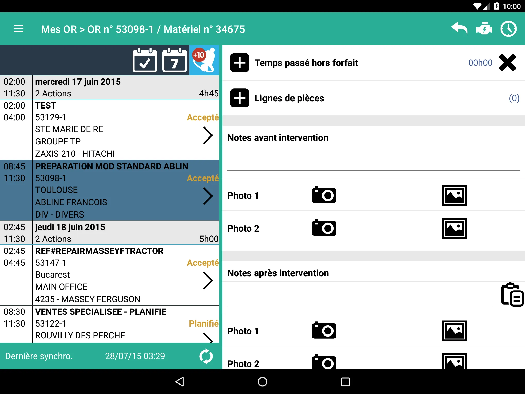 iMob® Service Easy pour iPRO® | Indus Appstore | Screenshot