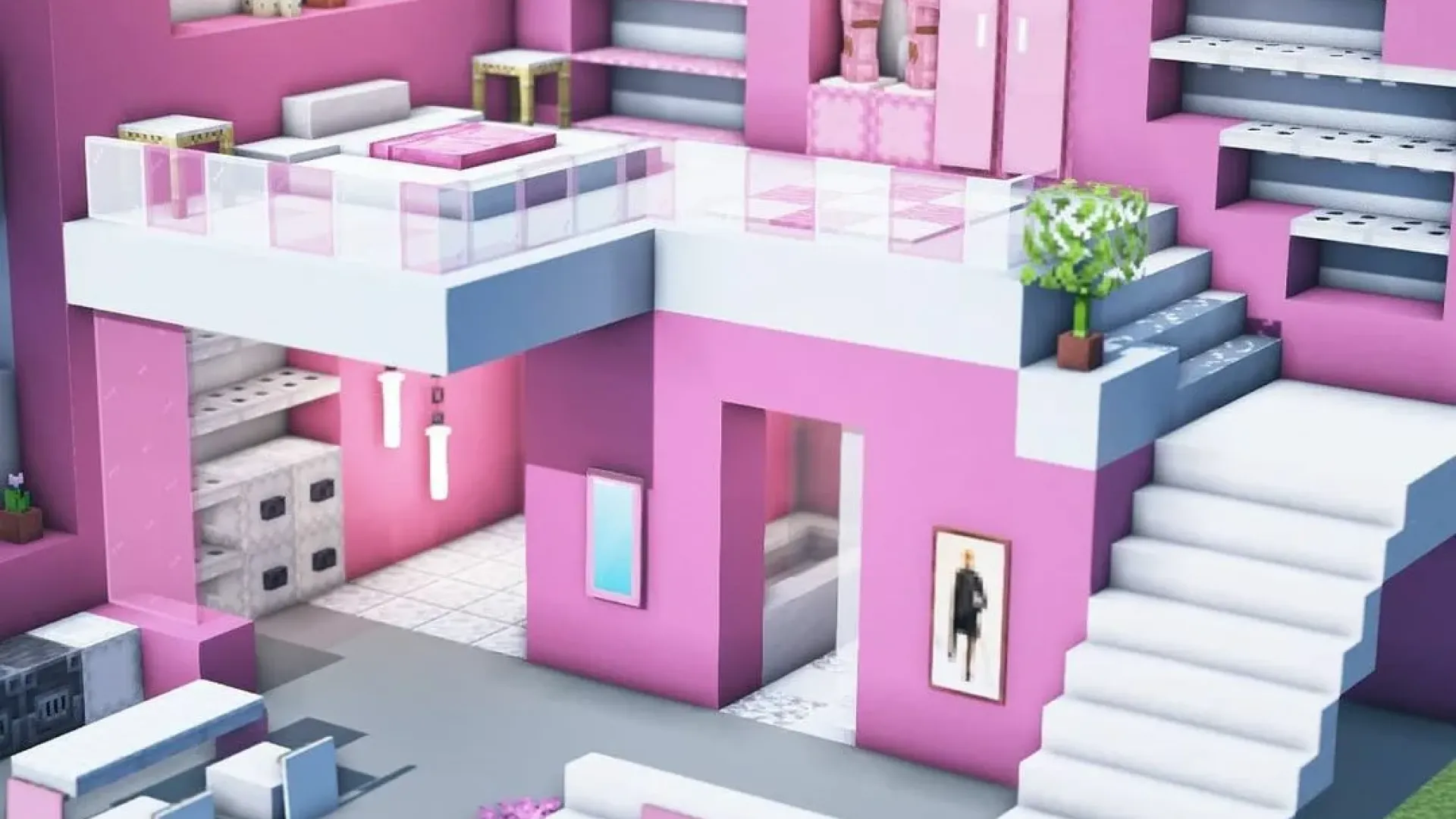 Pink houses for minecraft | Indus Appstore | Screenshot