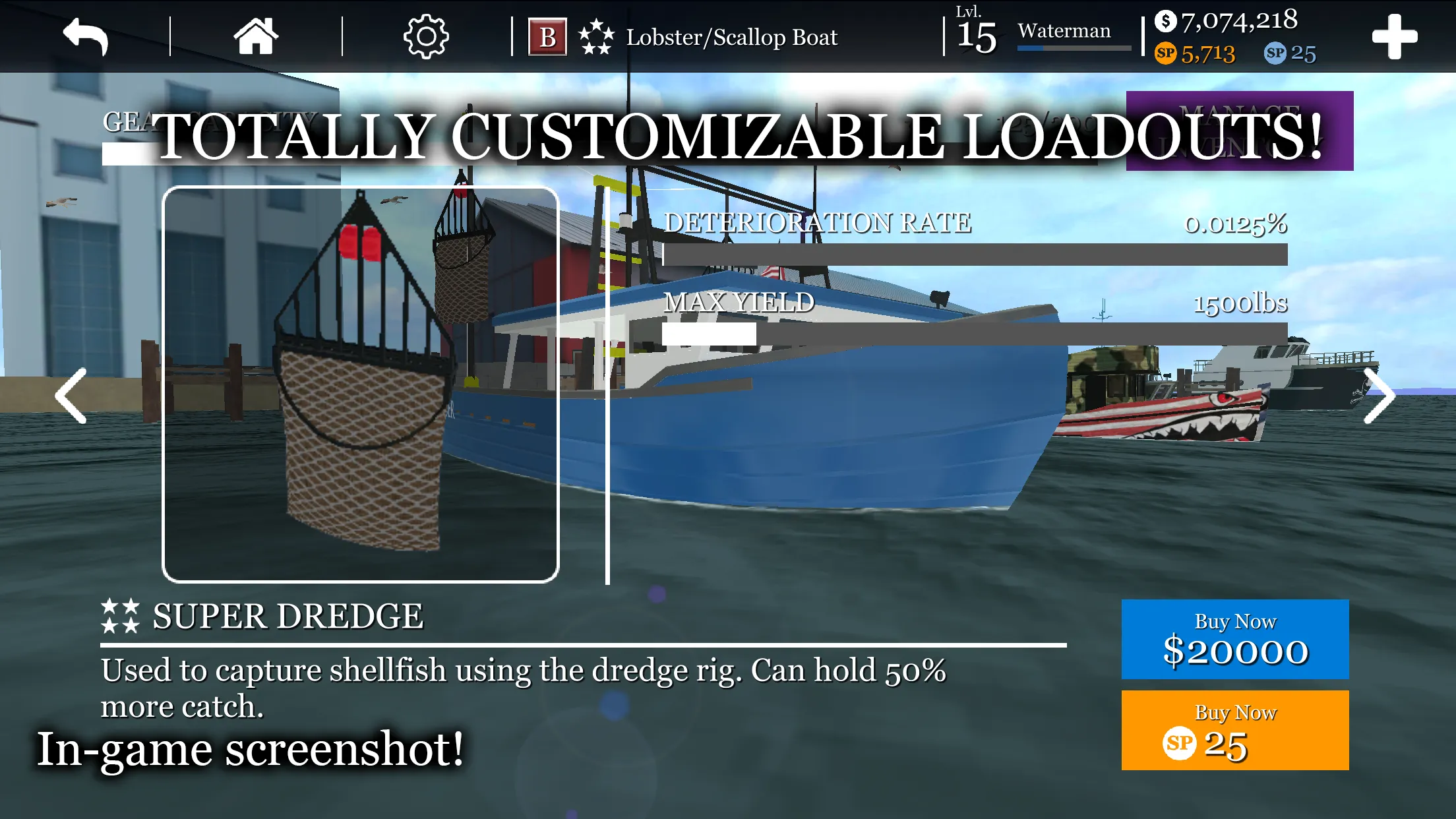 uCaptain: Boat Fishing Game 3D | Indus Appstore | Screenshot