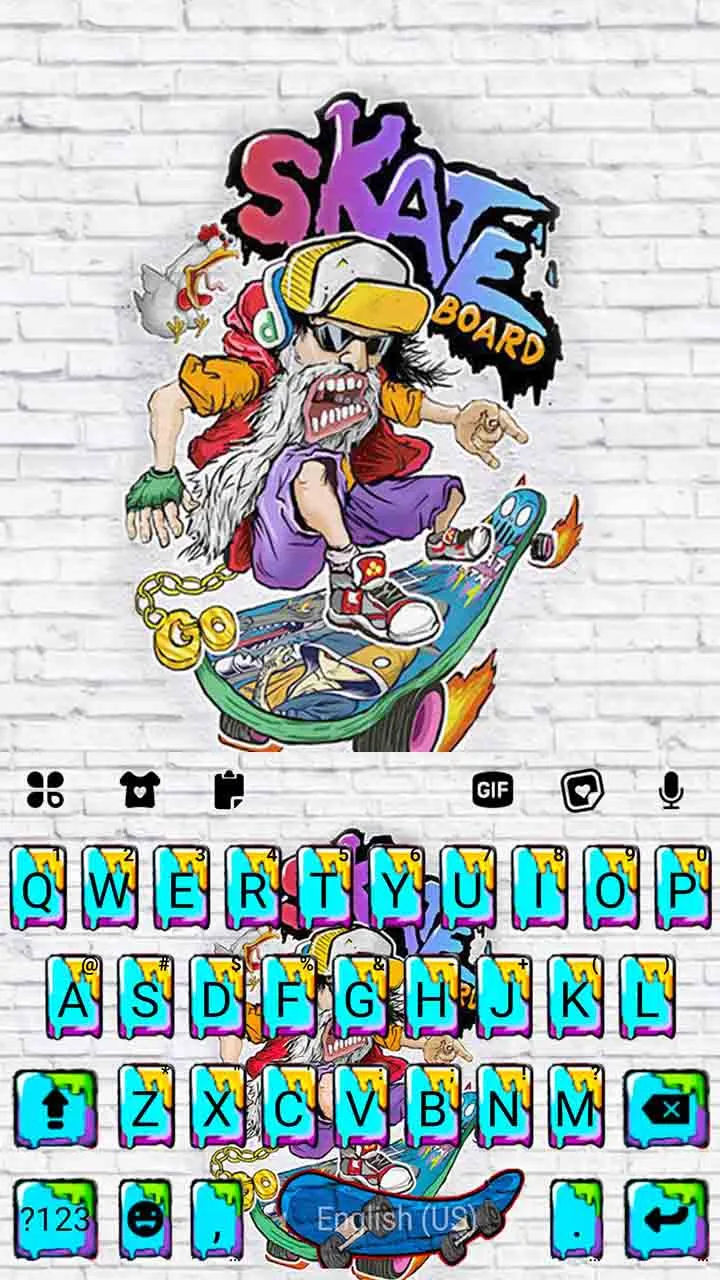 Graffiti Skater Keyboard Backg | Indus Appstore | Screenshot