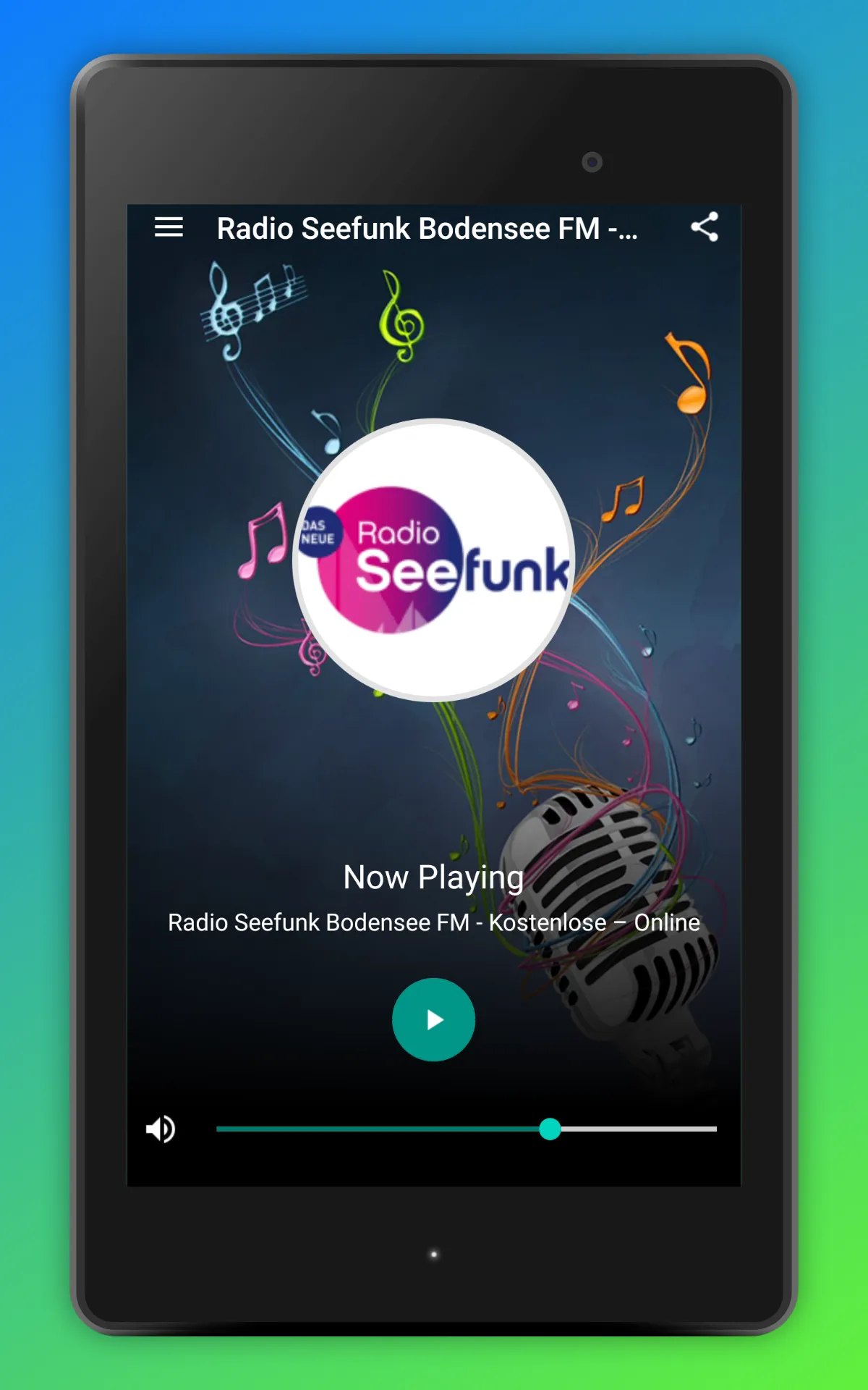 Radio Seefunk Bodensee App DE | Indus Appstore | Screenshot