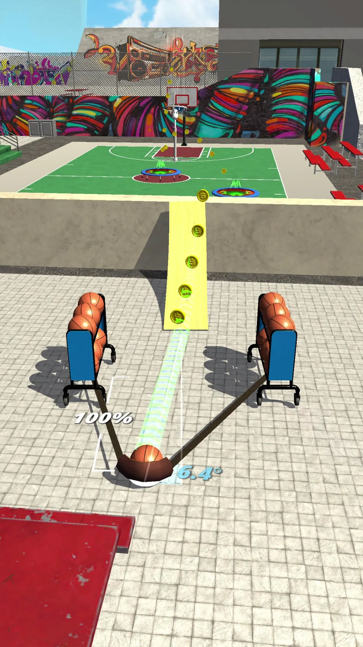 Slingshot Basketball! | Indus Appstore | Screenshot