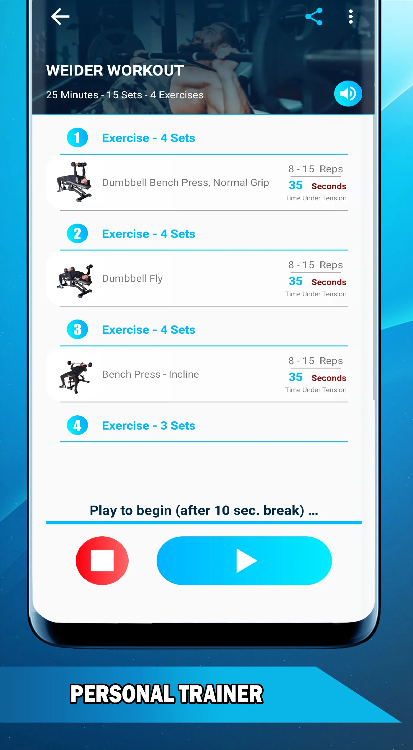 Dumbbell and barbell workout | Indus Appstore | Screenshot