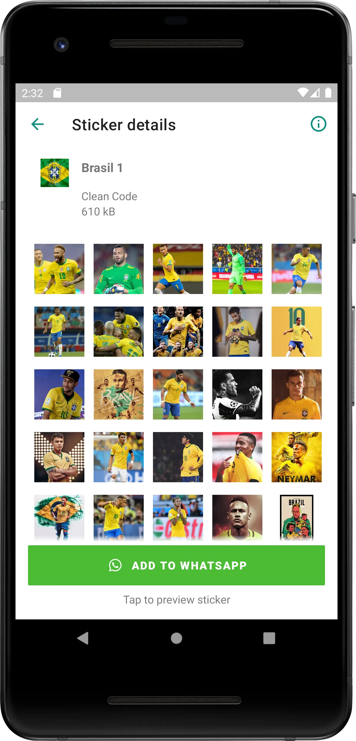 Stickers Brazil Soccer Team | Indus Appstore | Screenshot