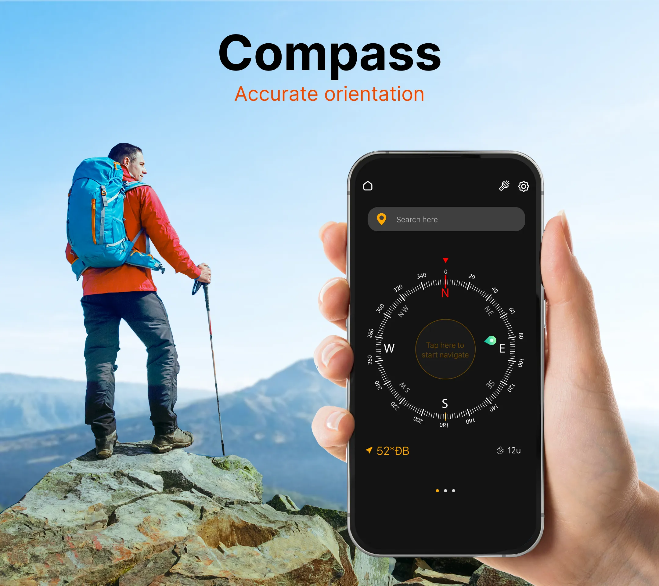 Compass App: Direction Compass | Indus Appstore | Screenshot