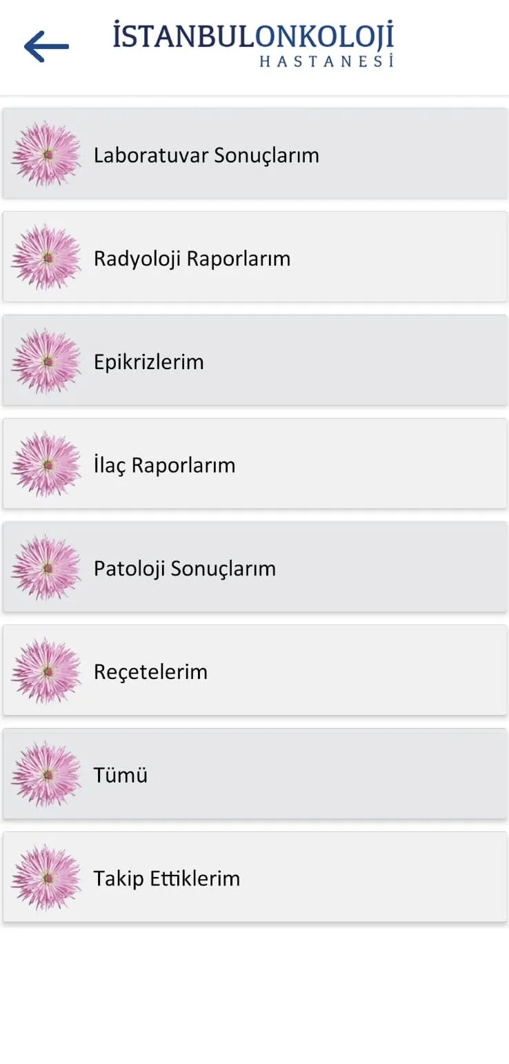 İstanbul Onkoloji Hastanesi | Indus Appstore | Screenshot