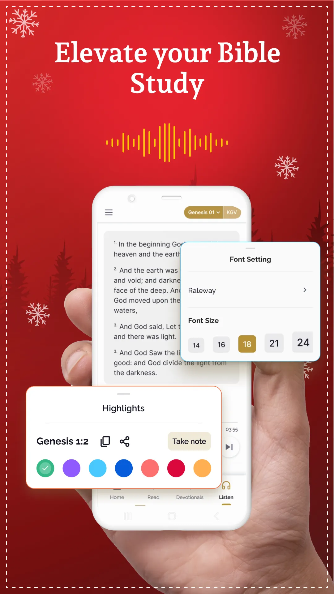 Holy Bible Launcher: KJV+Audio | Indus Appstore | Screenshot