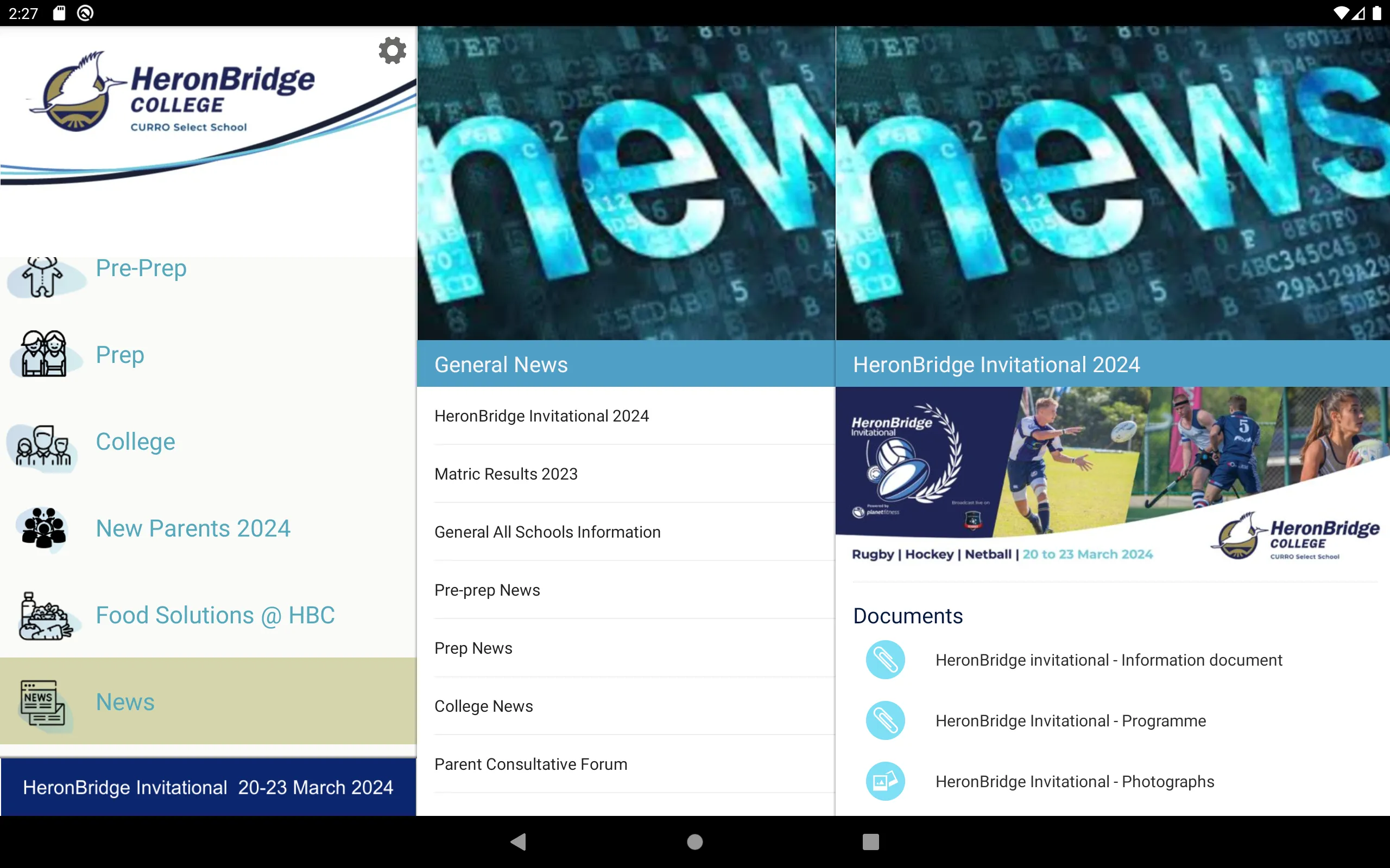 HeronBridge College | Indus Appstore | Screenshot