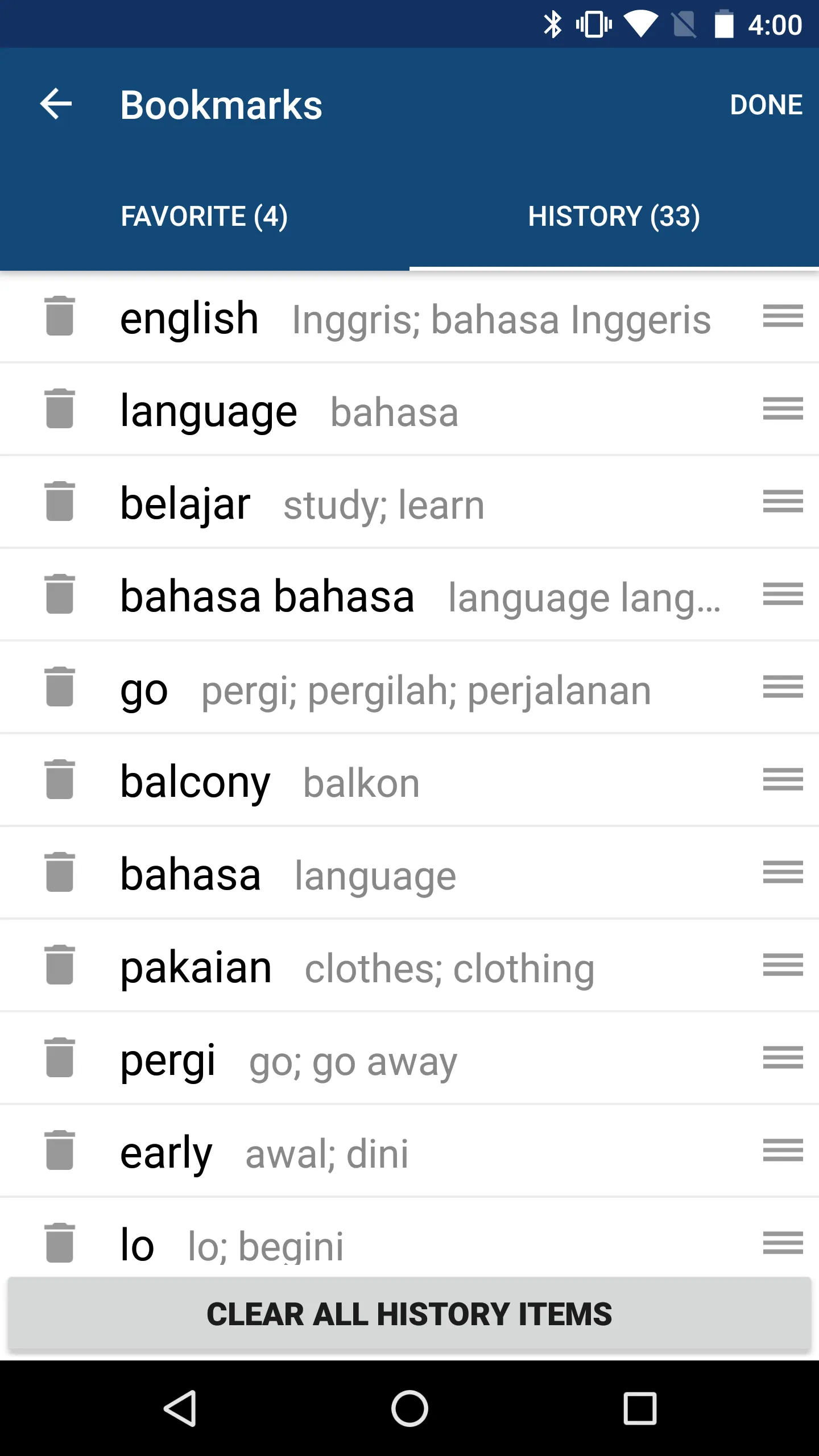 Indonesian English Dictionary | Indus Appstore | Screenshot