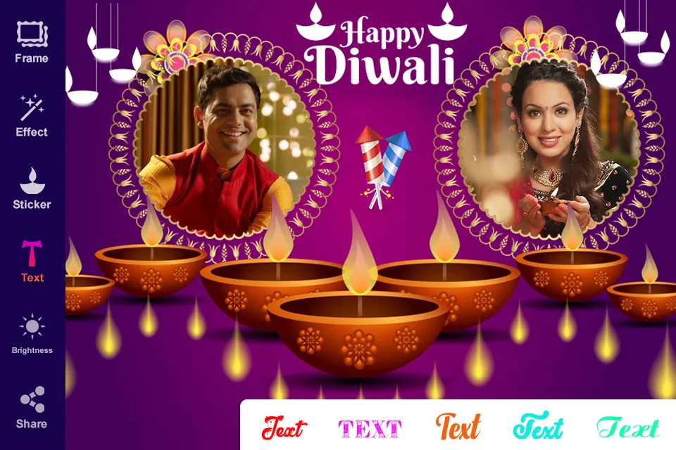 Diwali Photo Editor & Frames | Indus Appstore | Screenshot